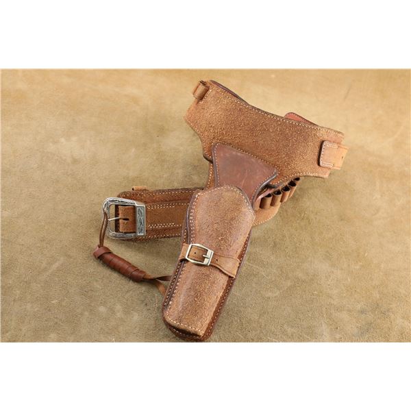 Alfonso's Holster & Gunshop Buscadero RH Rig For 5.5" Colt Single Action Army, Size 36