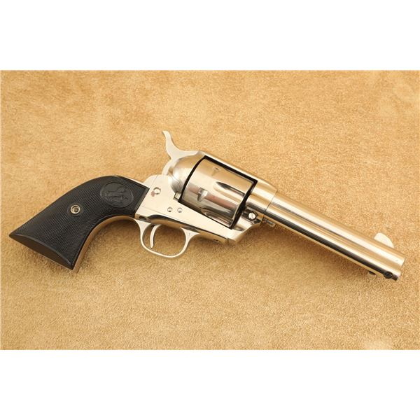 Early Colt 2nd Gen Single Action Army SAA 4.75" Nickel .38 Special Revolver, 1959 C&R