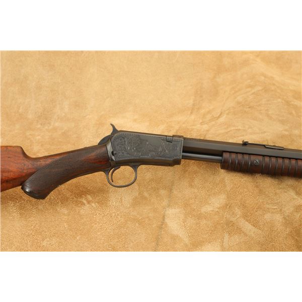 Custom Engraved Winchester 3rd Model 1890 Deluxe Grade .22 LR 24" Slide-Action Rifle, C&R