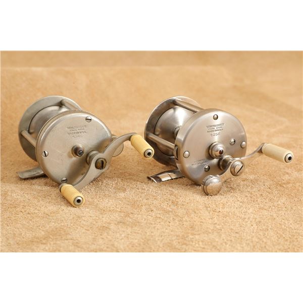 Winchester No. 4345 & No. 4256 Quadruple Action Nickel-Plated Vintage Fishing Reels