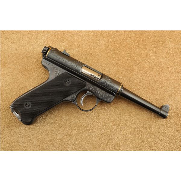Custom Engraved Pre-Warning Ruger Standard Model 4.75" .22 LR Semi-Automatic Pistol, 1962 C&R