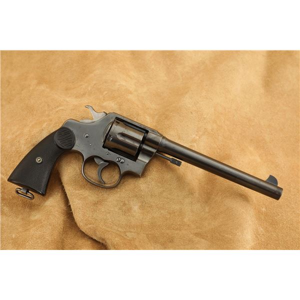 Scarce Colt New Service Model 7.5" Lanyard Loop .45 LC Double Action Revolver, 1920 C&R