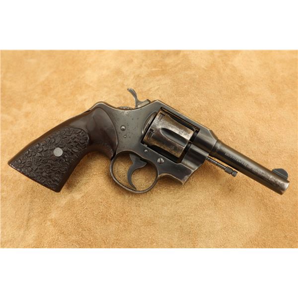 Colt Official Police 4" .38 Special Double Action Revolver Murad Pointer Grips, 1960 C&R