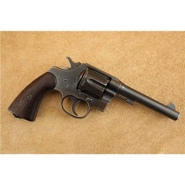 WWI-era Colt New Service Model of 1917 US Army Blue 5.5" .45 ACP SA/DA Revolver, 1919 C&R
