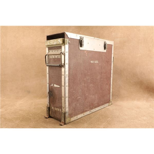 Vintage WWII B-17 / B-25 .50 BMG Waist Machine Gun 400 Round Magazine