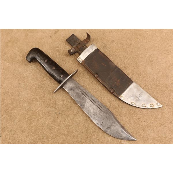 WWII Western Bx-54 Bushman V44 "Bailout Bowie" Fighting Knife With Sheath