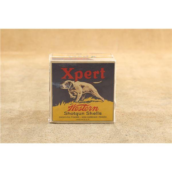 25rd Box of Vintage U.S. Property Western Xpert 12 Ga. 9 Pellet 00 Buckshot Shotgun Ammo