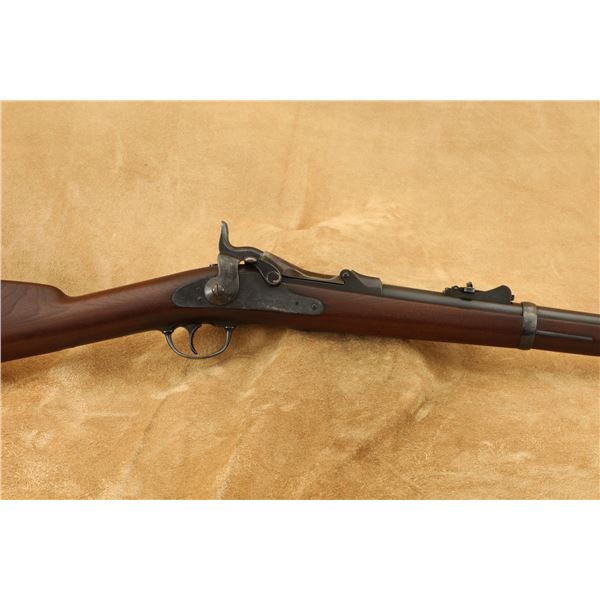 Starred Receiver US Springfield 1877 Carbine .45-70 Gov't Military Trapdoor Rifle, 1882 Antique