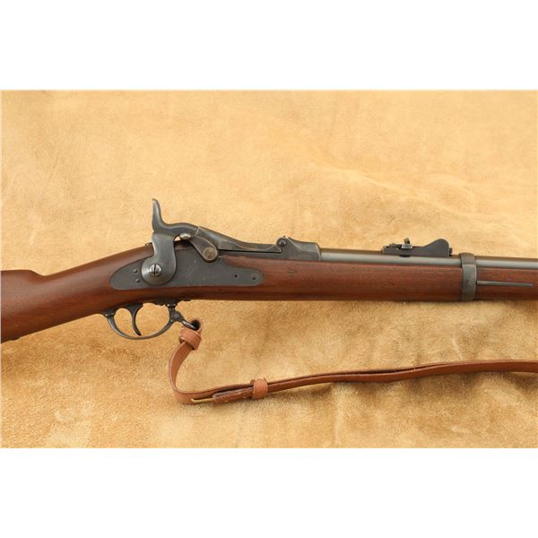 Sharp US Springfield Model 1873 .45-70 Gov't Military Trapdoor Single Shot Rifle, 1880 Antique