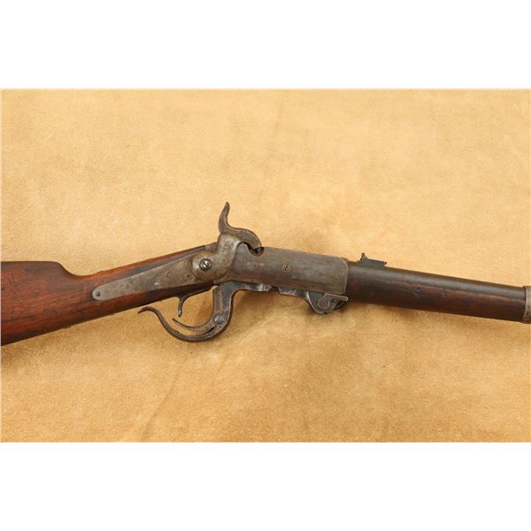 Civil War 4th Model Burnside Carbine .54 Cal Military Breechloading Percussion Rifle, Antique