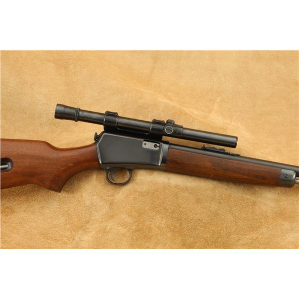 Postwar Winchester Model 63 .22 LR 23" Semi-Auto Rifle & Weaver B4 Scope, MFD 1956 C&R