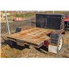 Image 3 : CUSTOM 4' X 80" FLAT DECK TRAILER W/ FRONT MOUNTED