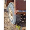Image 4 : CUSTOM 4' X 80" FLAT DECK TRAILER W/ FRONT MOUNTED