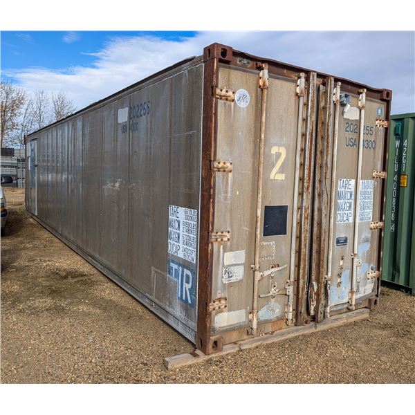 40FT SEA CAN SHIPPING CONTAINER W/ CONTENTS