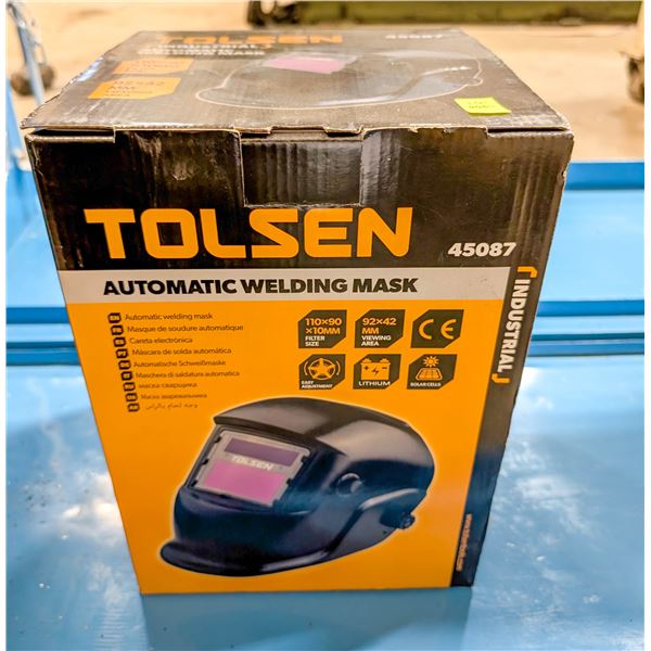 NEW TOLSON AUTO-DARKENING WELDING MASK