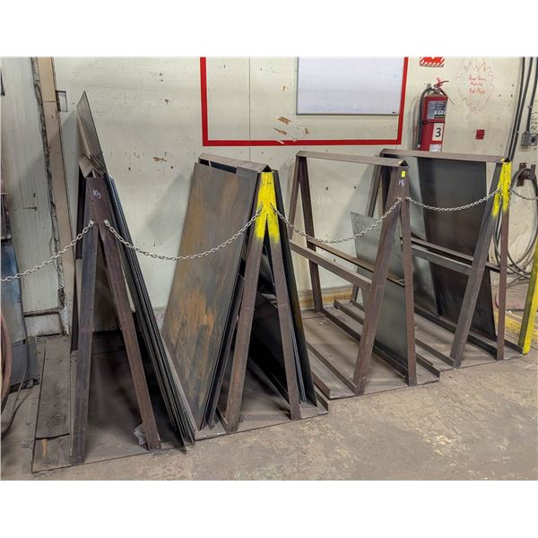 RACK OF ASSORTED SHEET METAL