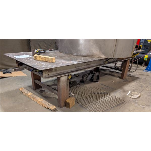 CUSTOM STEEL WORKTABLE 144" X 60" X 34"