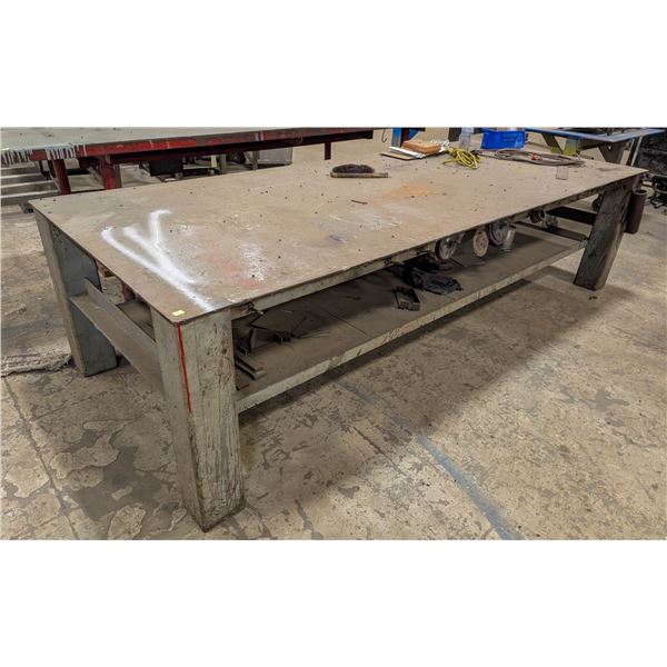 CUSTOM STEEL WORKTABLE 120" X 48" X 30"