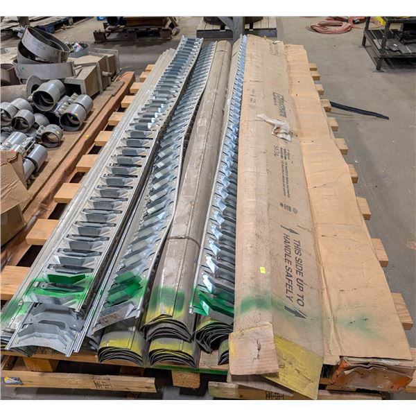 PALLET OF ASSORTED GALVANIZED SHEET METAL DUCTWORK