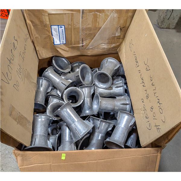 BOX OF CAST ALUMINUM VENTURI FITTINGS