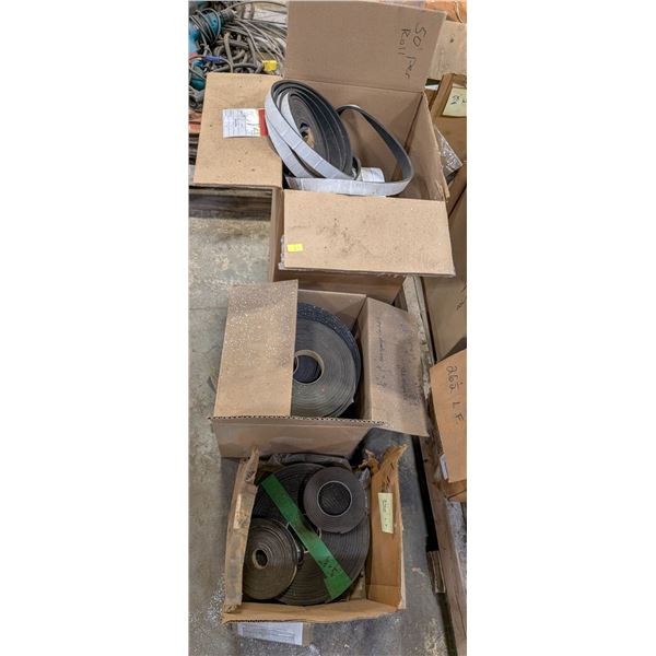 3 BOXES OF ASSORTED FOAM GASKET ROLLS