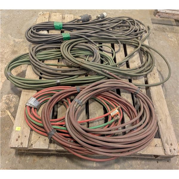 PALLET OF ASSORTED OXY ACETYLENE GAS LINES &