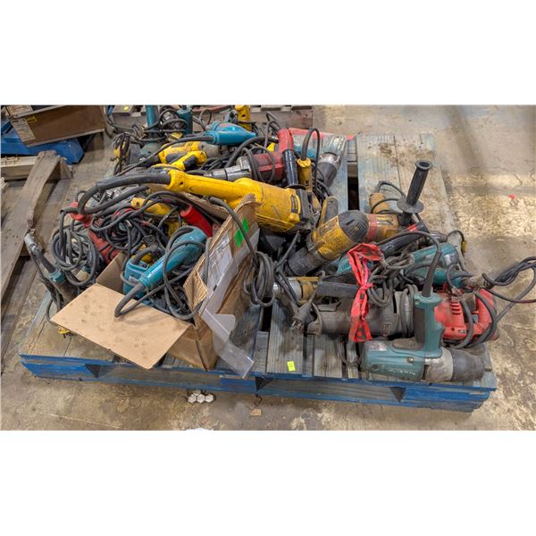 PALLET OF ASSORTED CORDED POWERTOOLS *UNTESTED