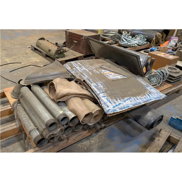 PALLET OF ASSORTED HVAC & PIPING COMPONENTS INCL: