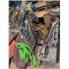 Image 1 : PALLET OF LARGE WRENCHES, CABLES & MORE