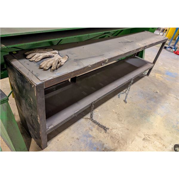CUSTOM STEEL SHELF 96" X 16" X 29"