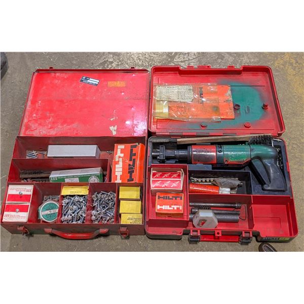 HILTI DX 400B POWDER ACTUATED TOOL IN CASE W/