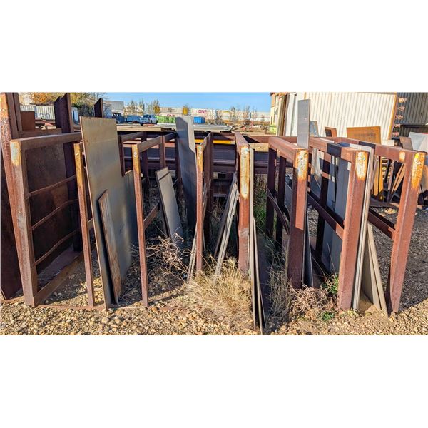 108" X 89" X 48" CUSTOM RACK OF ASSORTED SHEET