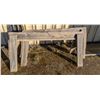 Image 2 : LOT OF 2 WOODEN SAW HORSES 5' LONG, 32" HIGH