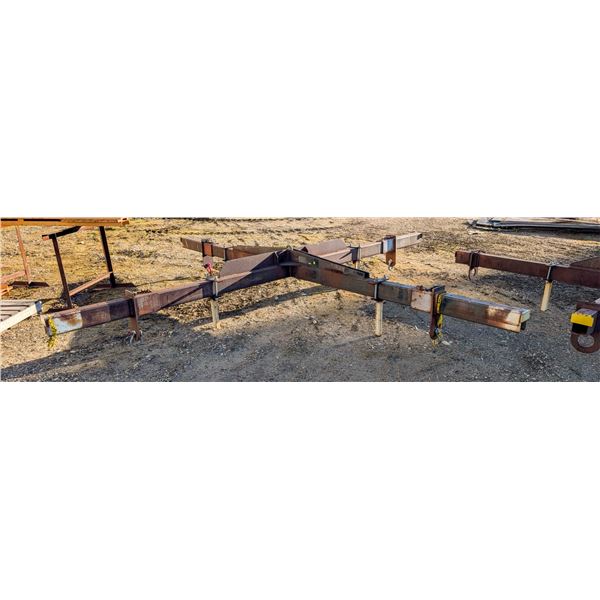 HEAVY DUTY 4-POINT CRANE LIFTING SPREADER FRAME