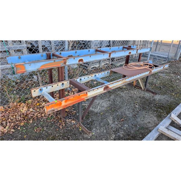 LOT OF 2 INDUSTRIAL CONVEYOR FRAMES