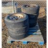 Image 1 : PALLET OF 7 ASSORTED TRAILER TIRES