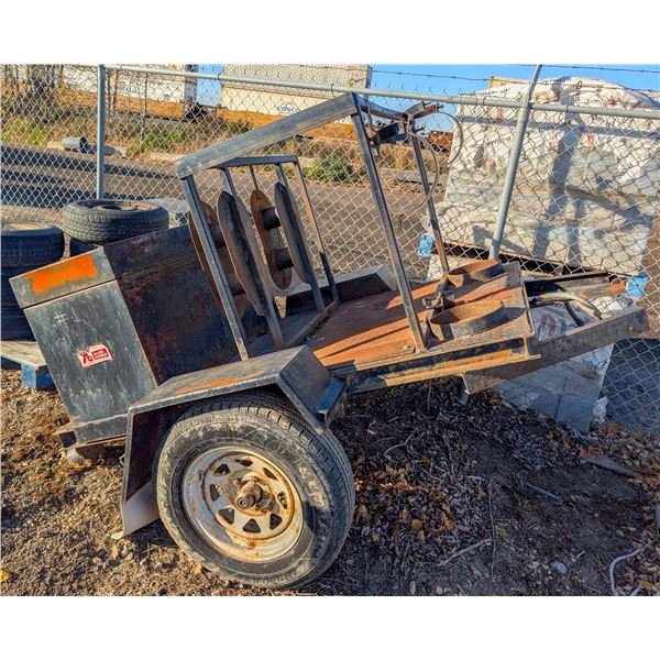 SMALL WELDING TRAILER - HITCH CUT OFF * AS IS