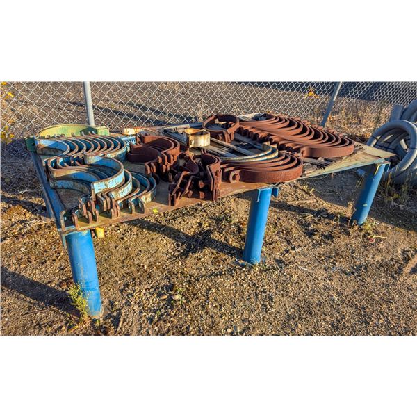 CUSTOM PLATFORM W/ CONTENTS; STEEL PIPE & DUCT