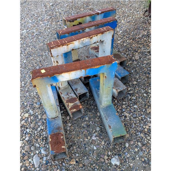 LOT OF 4 CUSTOM METAL STANDS