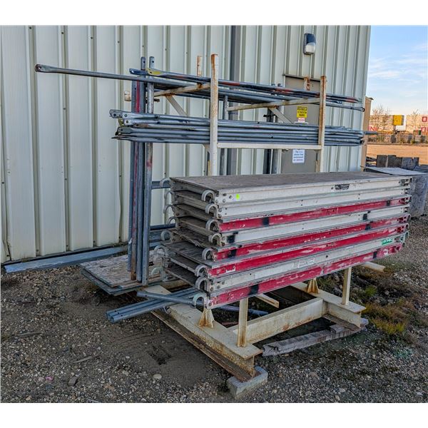 STORAGE RACK OF ASSORTED SCAFFOLDING