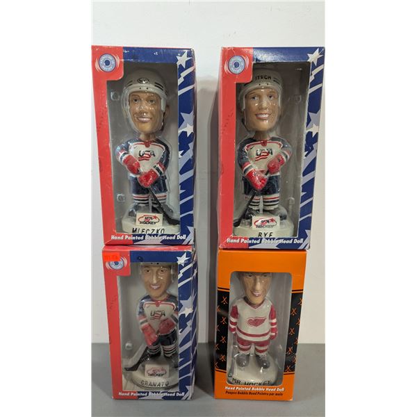 2002 Hockey Bobbleheads Lot of 4 - Mleczko, Bye, Granato & Gordie Howe - Sealed