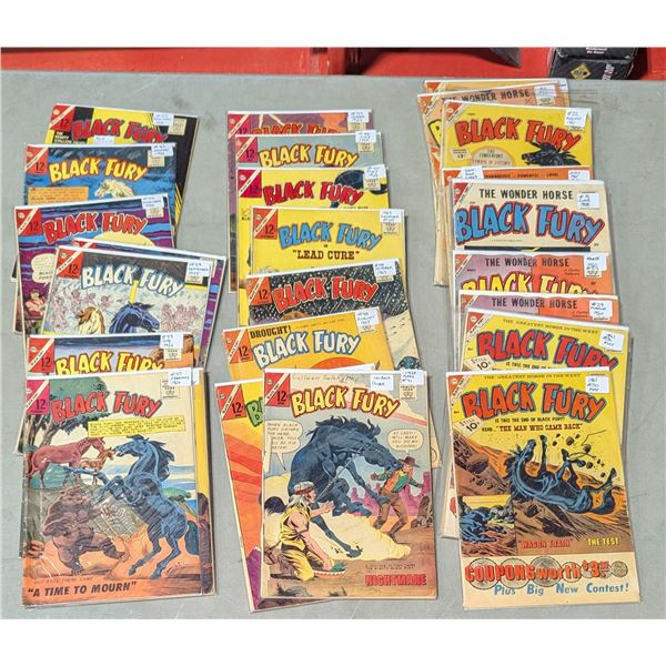 VTG Charlton Black Fury Comic Lot - #45, #51 & #57 Final Issue + More