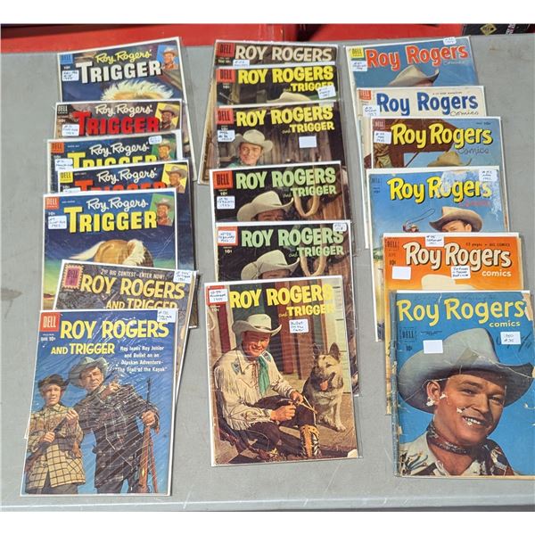 VTG 1950s Dell Roy Rogers & Trigger Comic Lot - Roy Rogers' Trigger & More