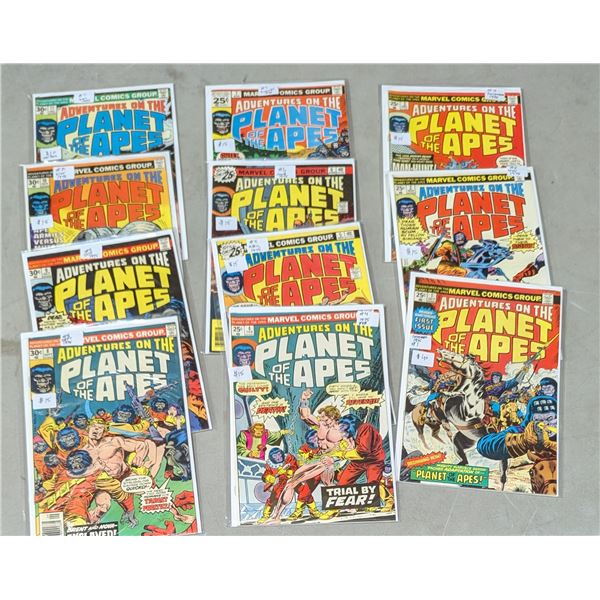 VTG 1975-76 Marvel Adventures on the Planet of the Apes #1-11 Complete Run
