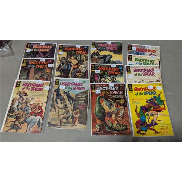 VTG Gold Key Brothers of the Spear Comic Lot - #1, #2, #11 & More
