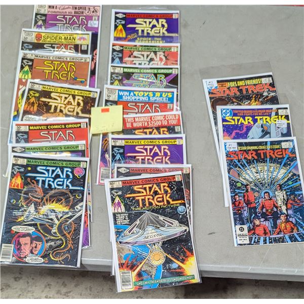 VTG Star Trek Comics - Marvel #3-18 Near Complete Run Missing #15 + DC #1-3