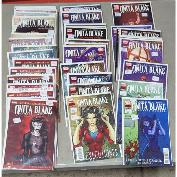 Marvel Anita Blake Vampire Hunter Comic Lot - Guilty Pleasures #1, Laughing Corpse & More