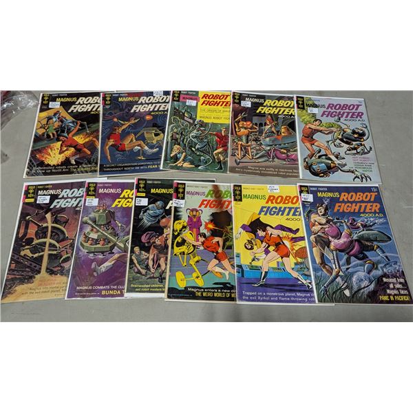 VTG Gold Key Magnus Robot Fighter Comic Lot - #22 Origin Issue, #25, #27 & More