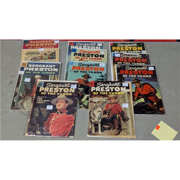 VTG 1950s Dell Sergeant Preston of the Yukon Comic Lot - #24, #26 & More