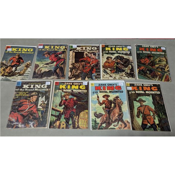 VTG 1950s Dell Zane Grey's King of the Royal Mounted Comic Lot - #18, #19, #20 & More